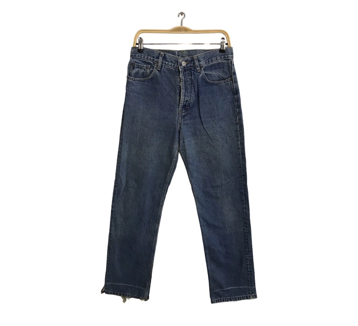 Levi's Vintage Clothing Levi's Strauss 501 Button Fly Natural Faded Denim Jeans Pant Size US 30 / EU 46 - 2 Thumbnail