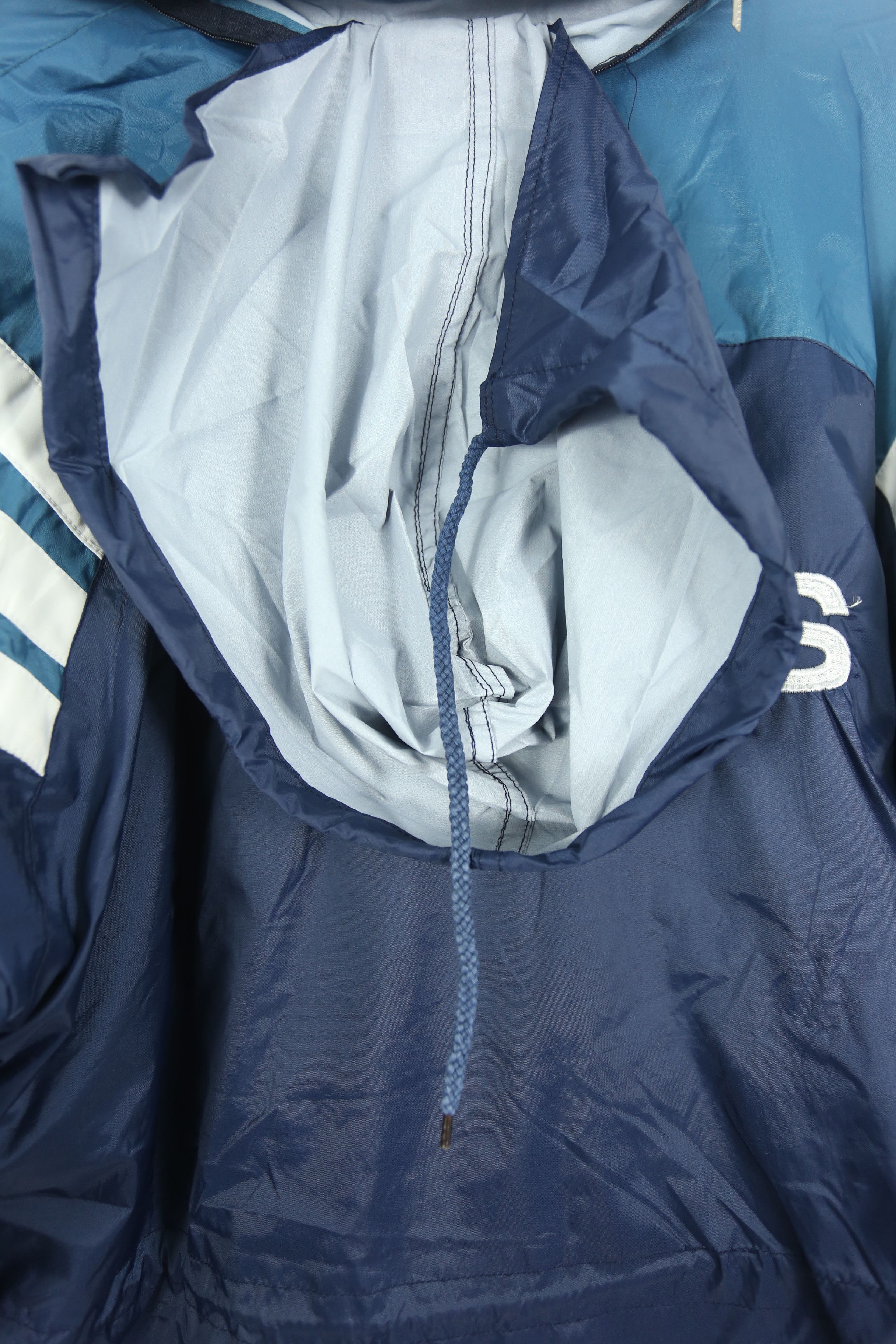 Adidas × Vintage JK030 Vintage 90s Adidas Hoodie Nylon Jacket (L) Size US L / EU 52-54 / 3 - 12 Thumbnail