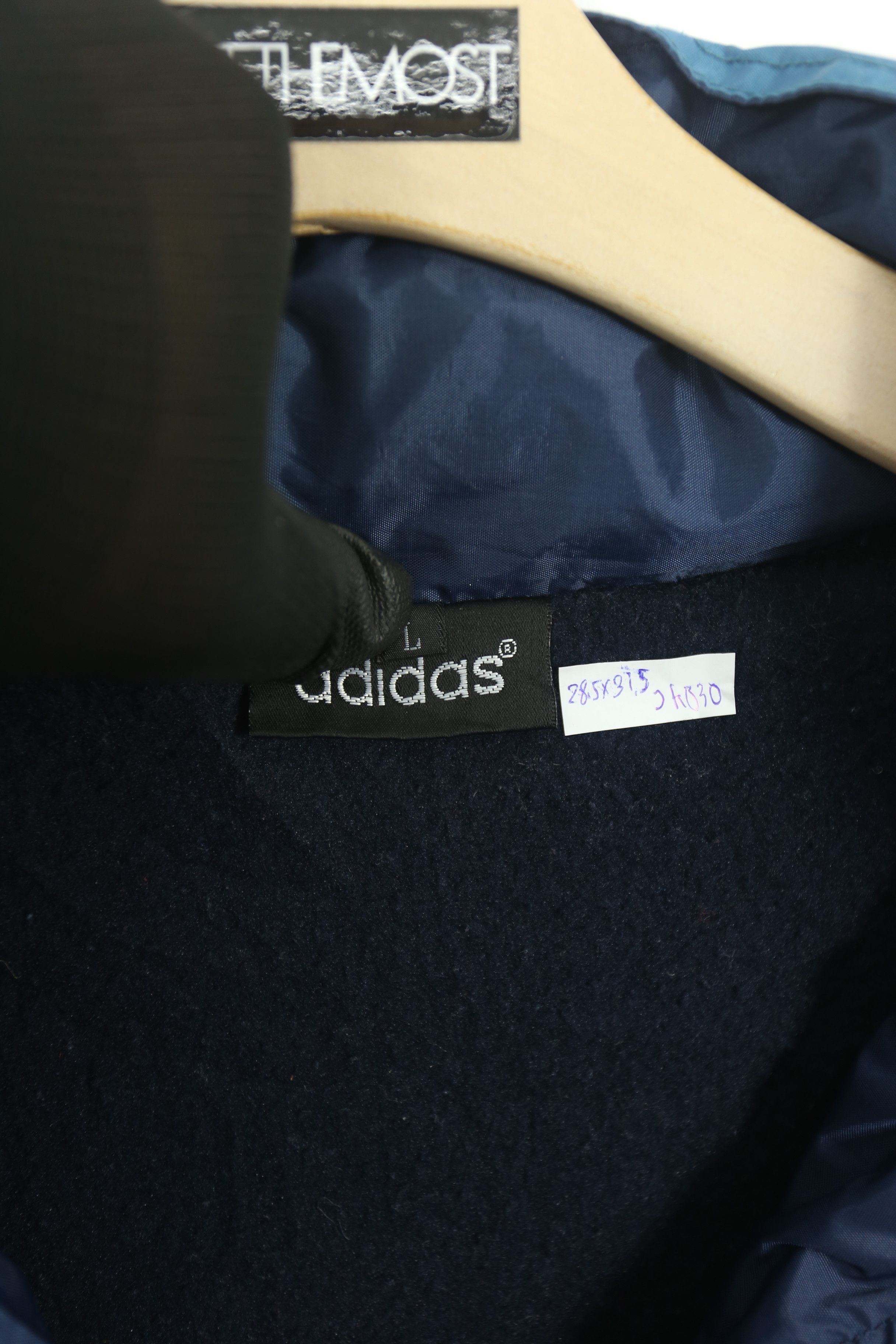 Adidas × Vintage JK030 Vintage 90s Adidas Hoodie Nylon Jacket (L) Size US L / EU 52-54 / 3 - 7 Thumbnail