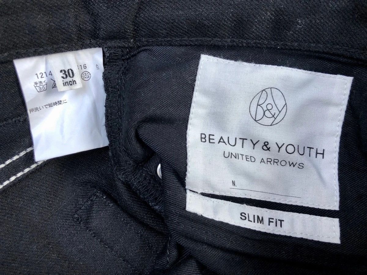 BEAUTY&YOUTH Beauty & Youth Wax Black Slim Fit Denim Pants Size US 30 / EU 46 - 13 Thumbnail