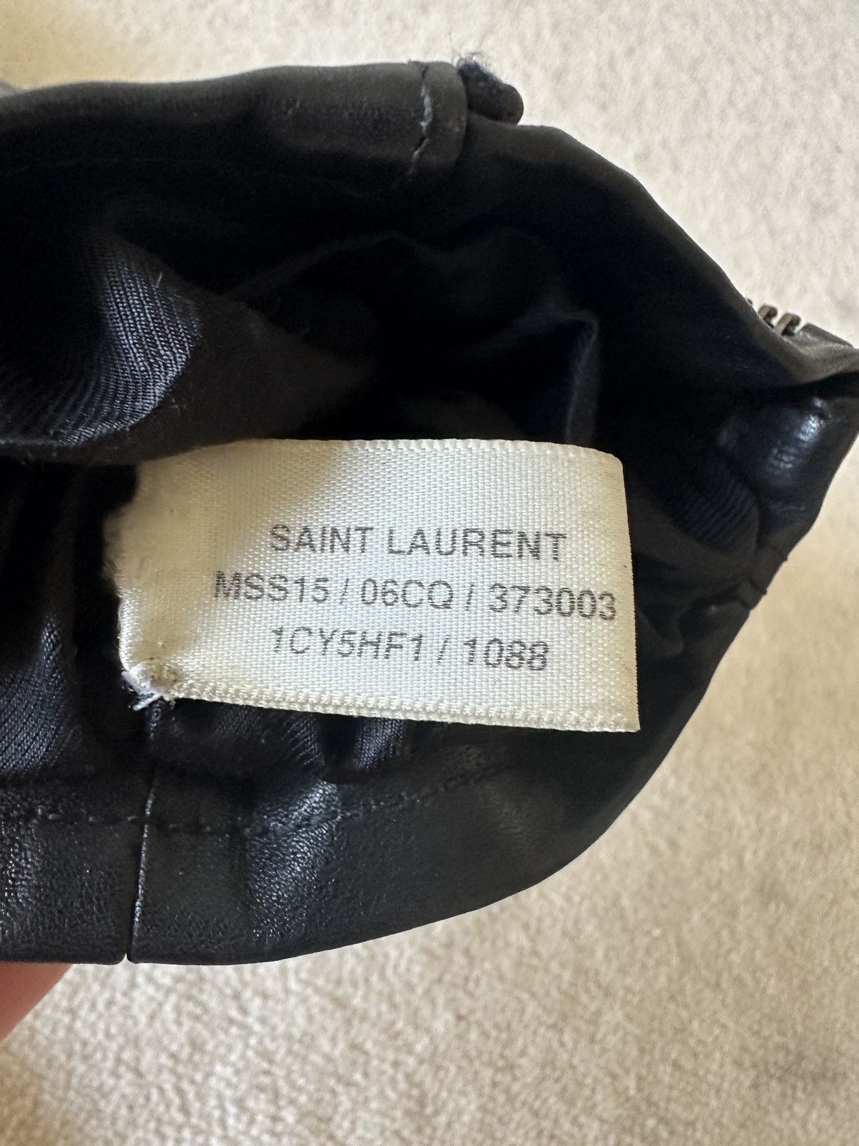 Saint Laurent Paris 1 of 1 SS15 Saint Laurent sample biker leather jacket Hedi Size US S / EU 44-46 / 1 - 8 Thumbnail