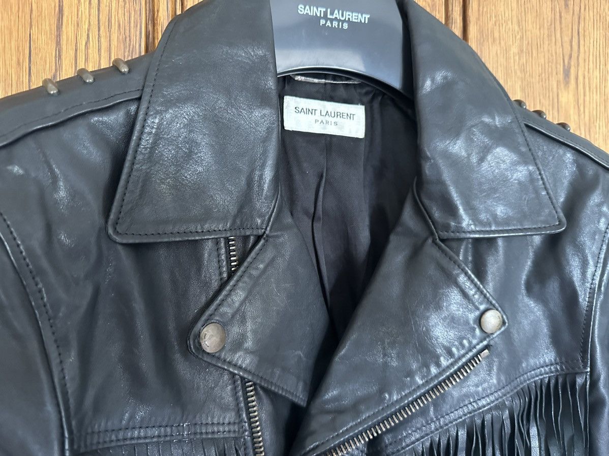 Saint Laurent Paris 1 of 1 SS15 Saint Laurent sample biker leather jacket Hedi Size US S / EU 44-46 / 1 - 11 Thumbnail