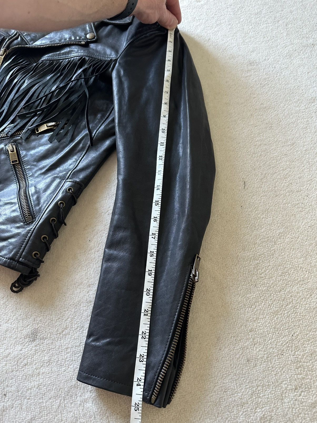 Saint Laurent Paris 1 of 1 SS15 Saint Laurent sample biker leather jacket Hedi Size US S / EU 44-46 / 1 - 6 Thumbnail