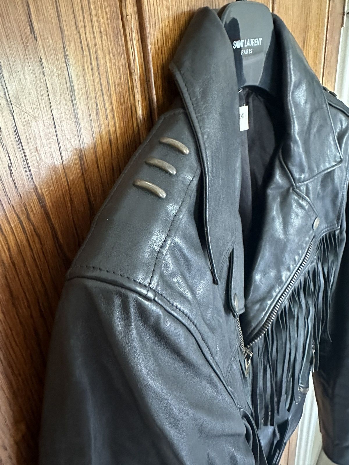 Saint Laurent Paris 1 of 1 SS15 Saint Laurent sample biker leather jacket Hedi Size US S / EU 44-46 / 1 - 15 Thumbnail