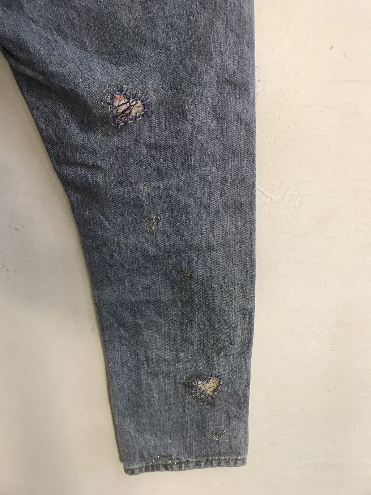 Issey Miyake × Tsumori Chisato Tsumori Chisato Issey Miyake Embroidery Heart Zig Zag Denim Size 30" / US 8 / IT 44 - 15 Thumbnail