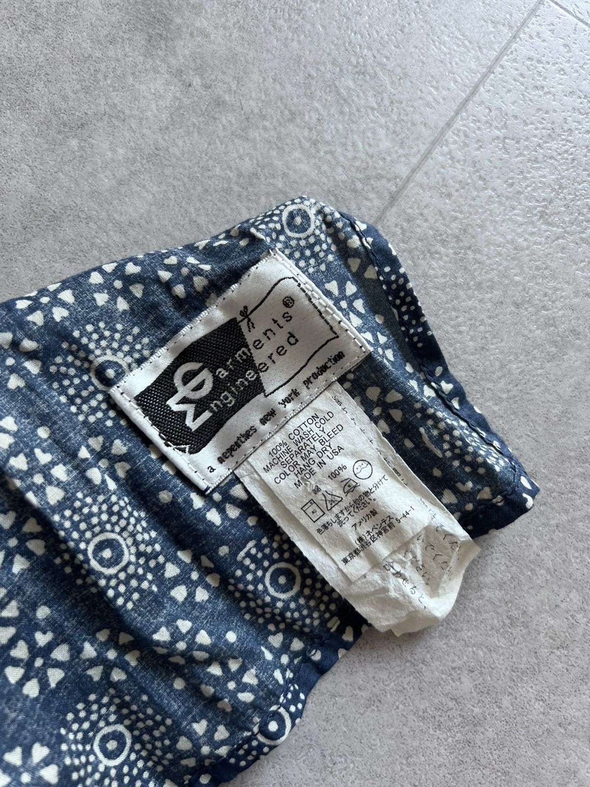 Engineered Garments Blue Scarf Size ONE SIZE - 3 Thumbnail