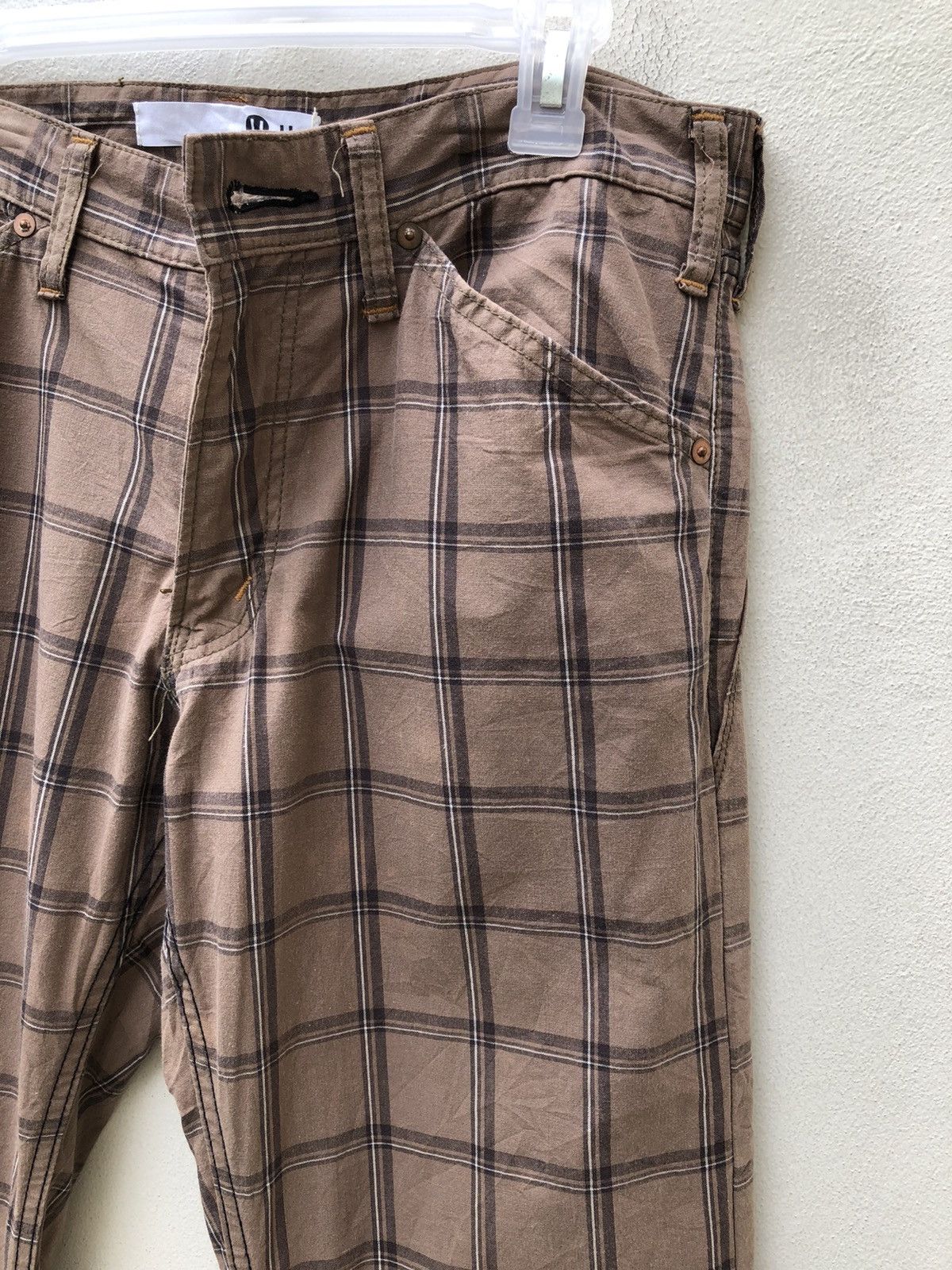 Japanese Brand Vintage Japan Brand U.U Checked Flare Pant Size US 32 / EU 48 - 13 Thumbnail