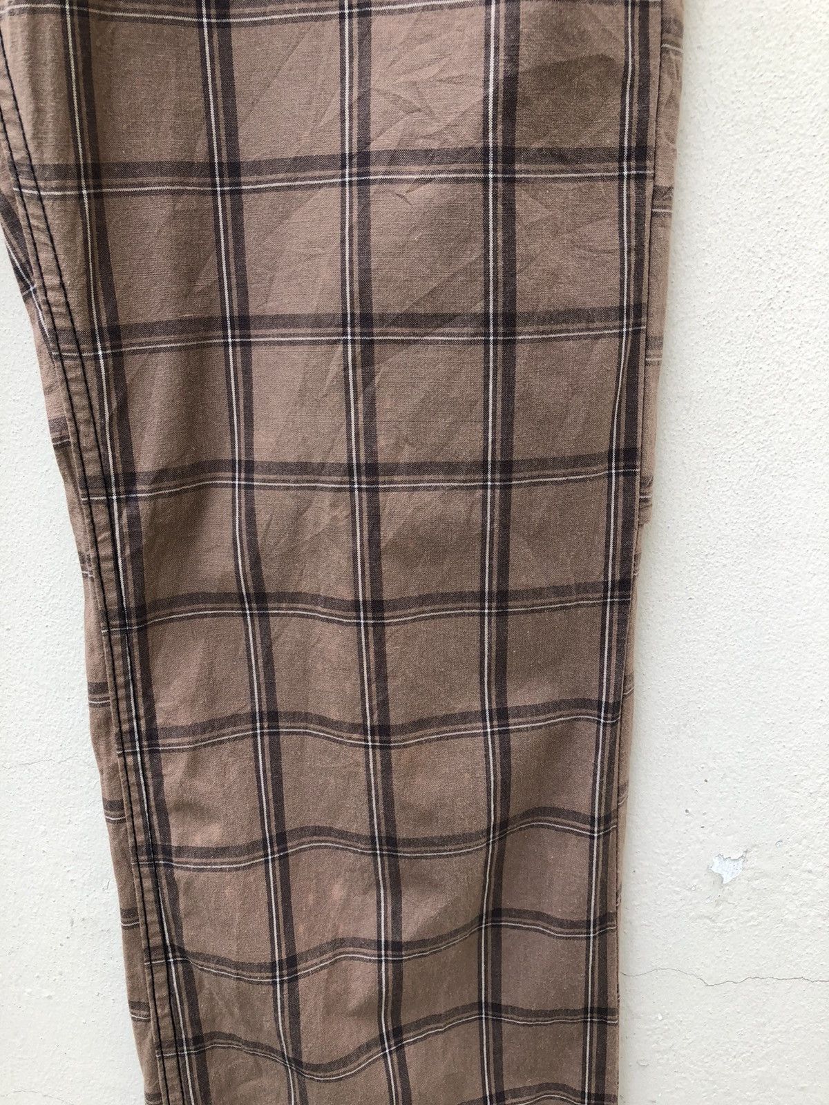 Japanese Brand Vintage Japan Brand U.U Checked Flare Pant Size US 32 / EU 48 - 14 Thumbnail