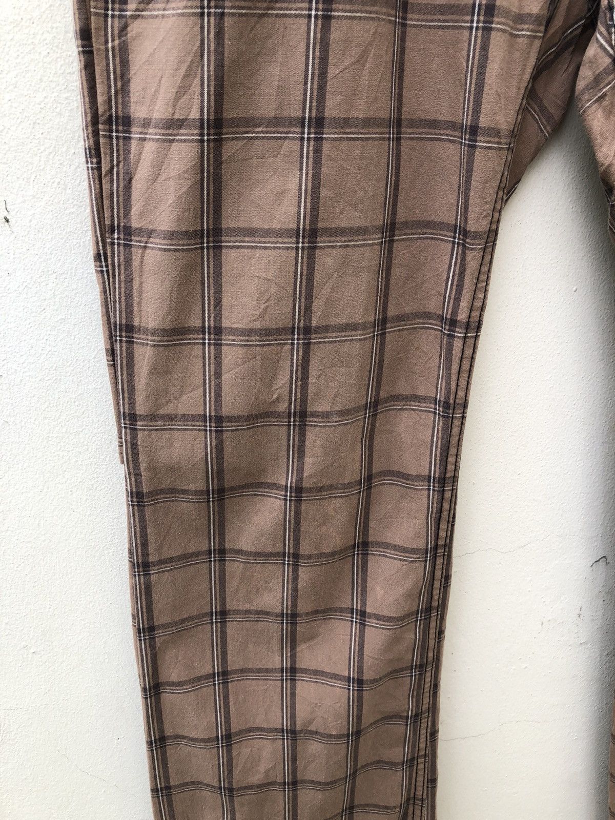 Japanese Brand Vintage Japan Brand U.U Checked Flare Pant Size US 32 / EU 48 - 10 Thumbnail