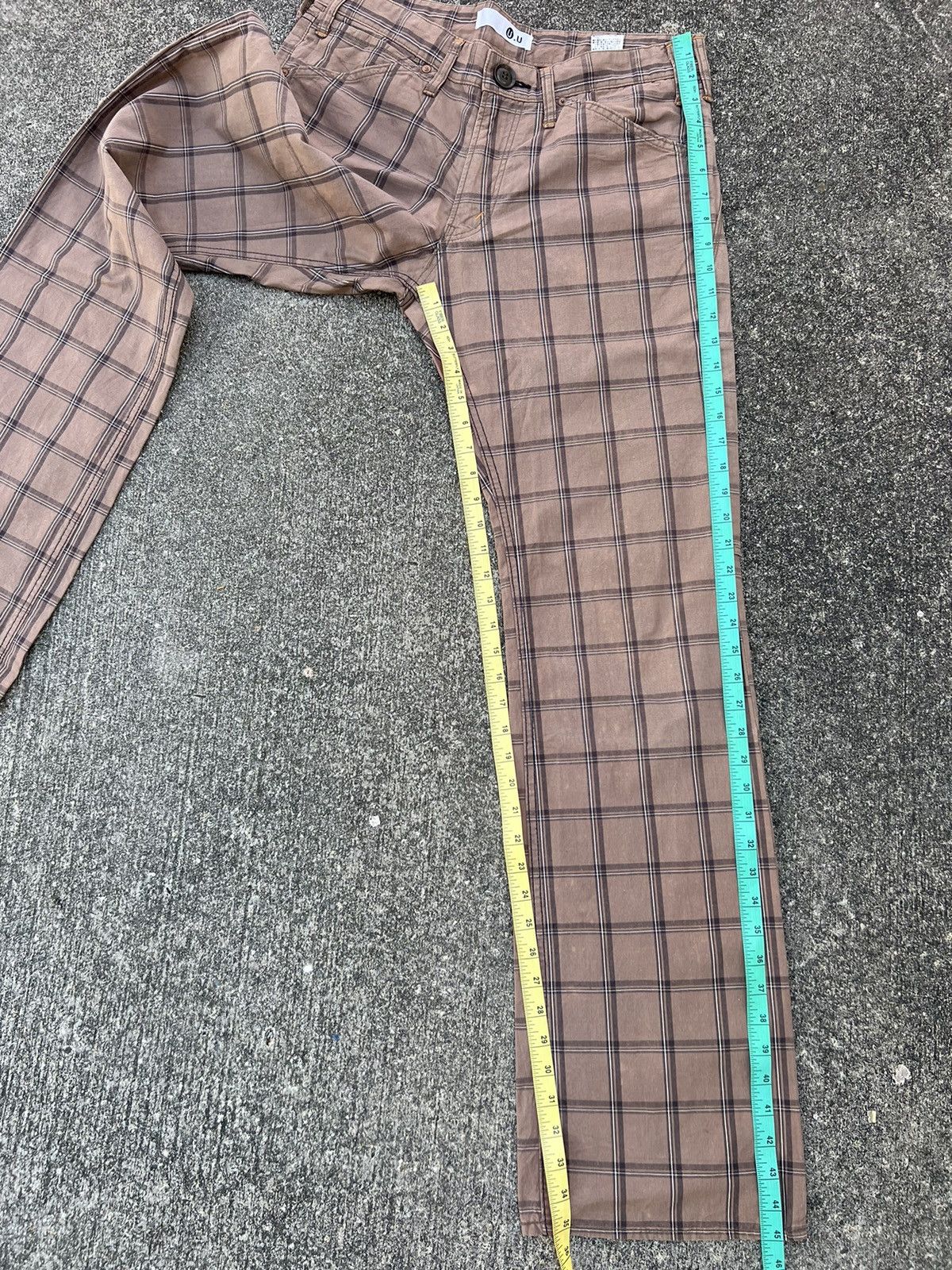 Japanese Brand Vintage Japan Brand U.U Checked Flare Pant Size US 32 / EU 48 - 4 Thumbnail