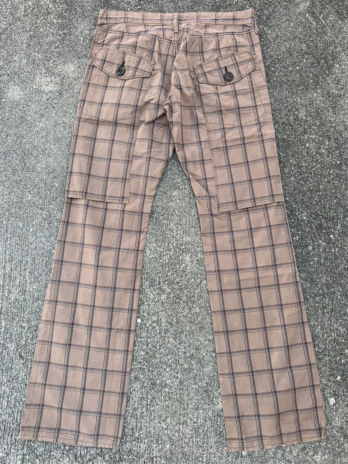 Japanese Brand Vintage Japan Brand U.U Checked Flare Pant Size US 32 / EU 48 - 5 Thumbnail