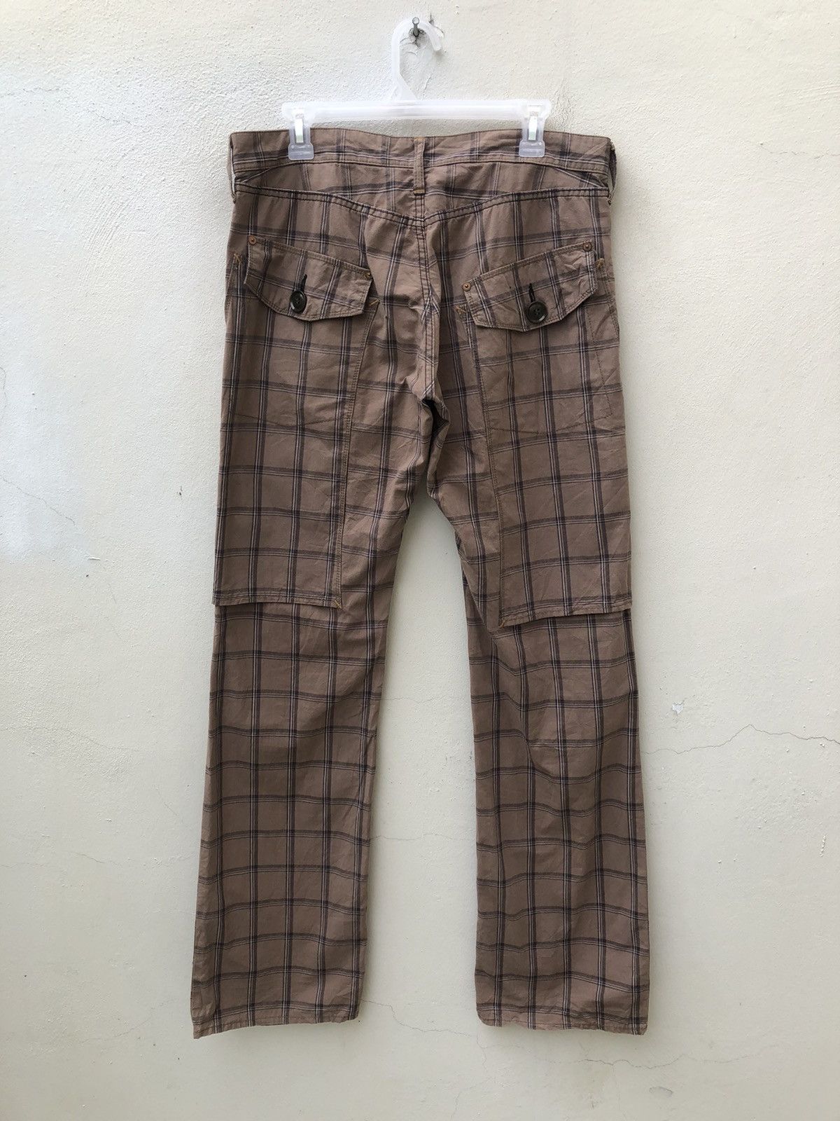 Japanese Brand Vintage Japan Brand U.U Checked Flare Pant Size US 32 / EU 48 - 16 Thumbnail