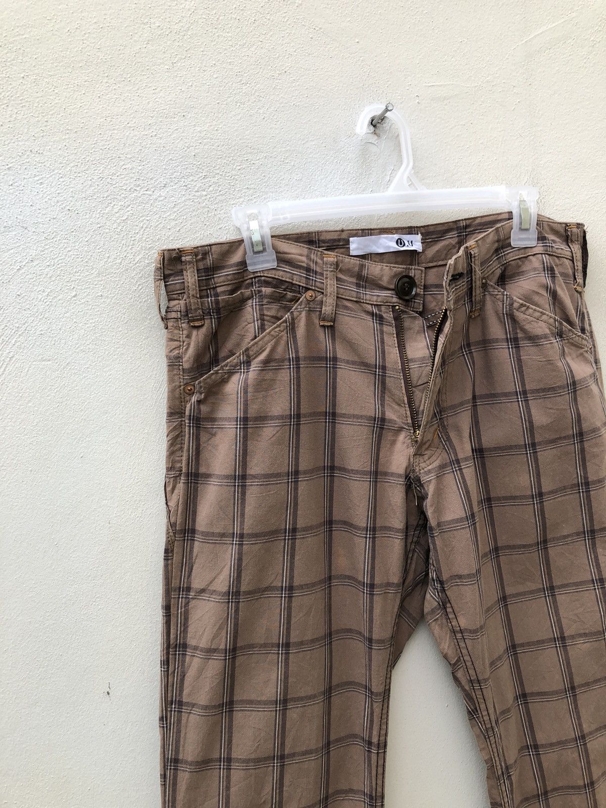 Japanese Brand Vintage Japan Brand U.U Checked Flare Pant Size US 32 / EU 48 - 8 Thumbnail