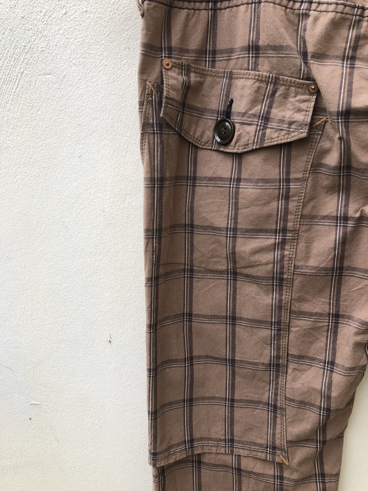 Japanese Brand Vintage Japan Brand U.U Checked Flare Pant Size US 32 / EU 48 - 19 Thumbnail
