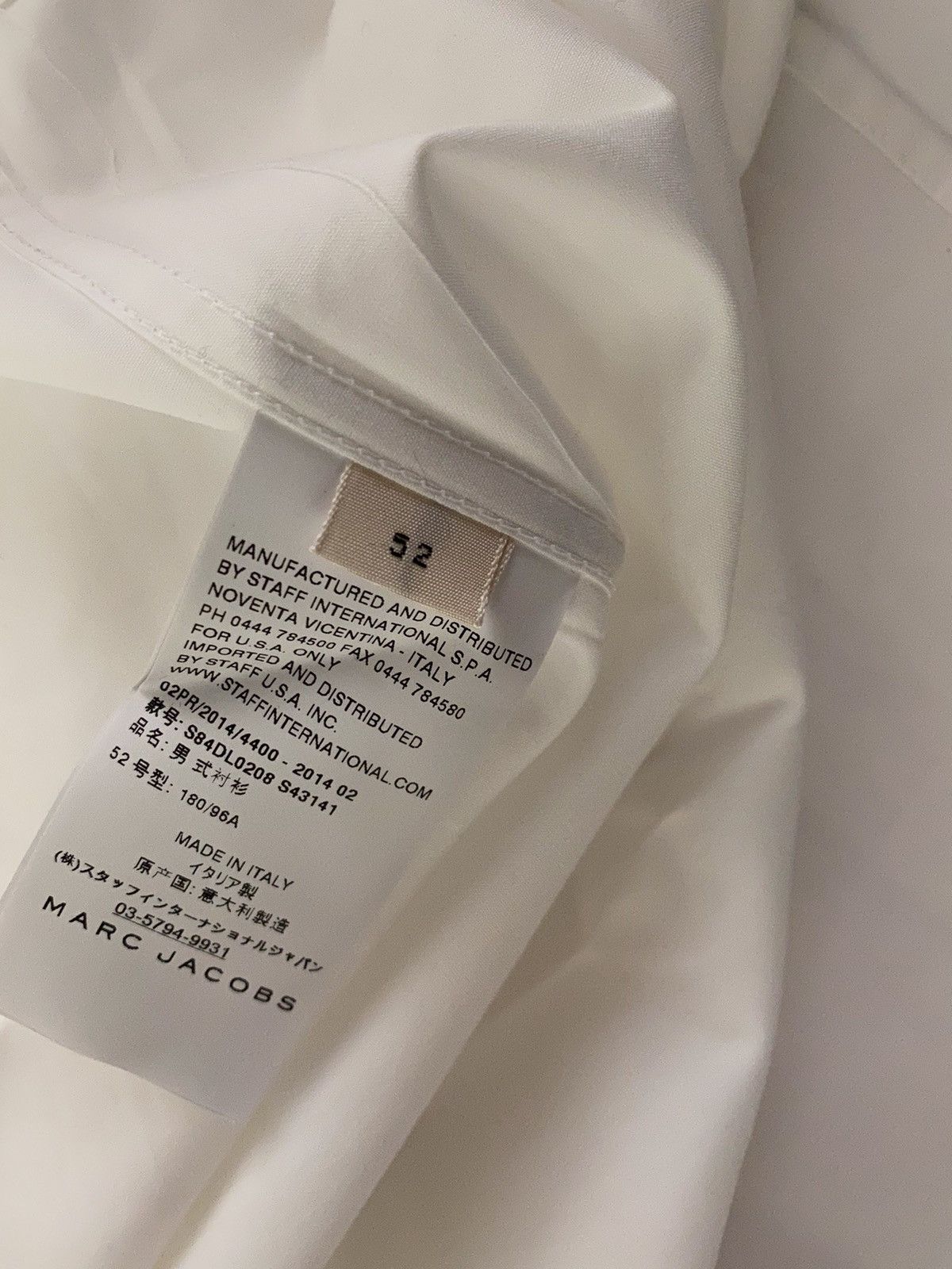 Marc Jacobs Marc Jacobs COLLECTION white button up shirt Retail $690 Size US L / EU 52-54 / 3 - 6 Thumbnail
