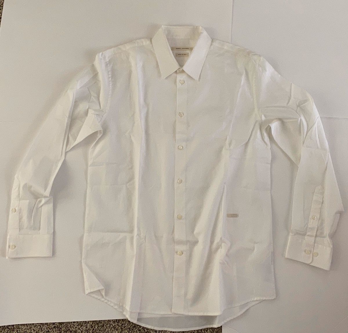 Marc Jacobs Marc Jacobs COLLECTION white button up shirt Retail $690 Size US L / EU 52-54 / 3 - 1 Thumbnail