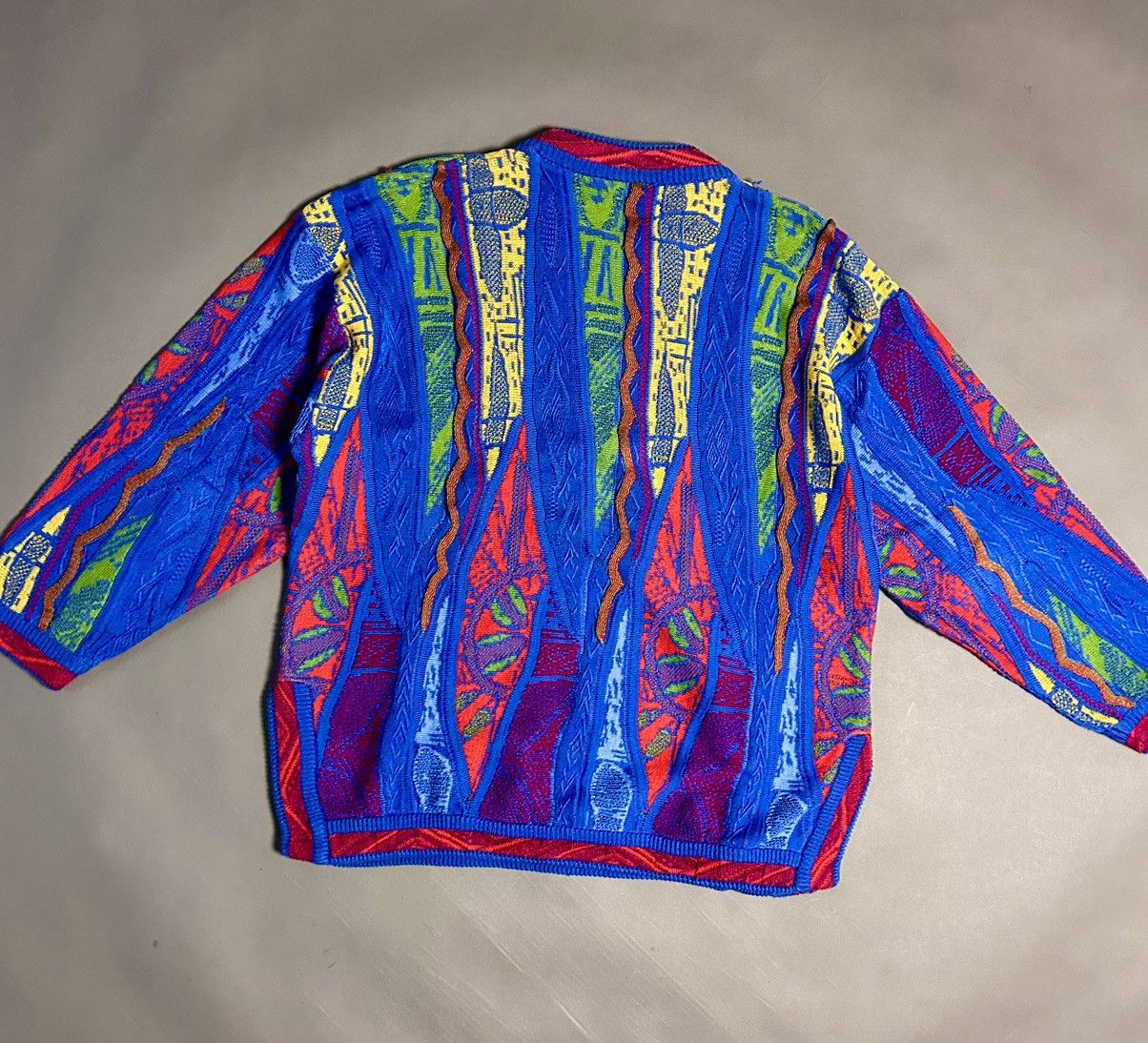 Man Made In Australia × Vintage Carlo alberto vintage cable knit sweater Coogi style Size US M / EU 48-50 / 2 - 7 Thumbnail