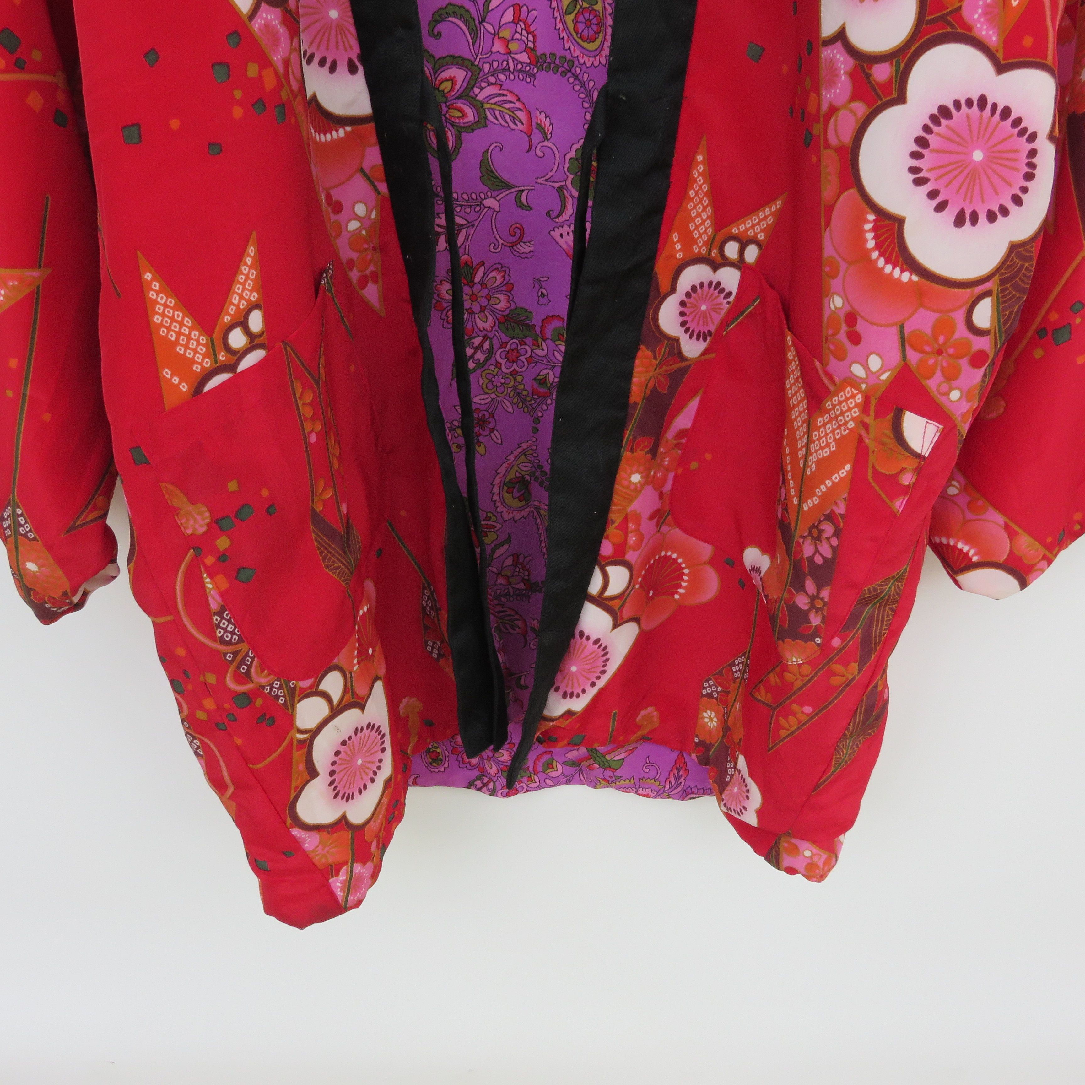 Other Floral Reversible Multicolor Puffer Kimono Size US L / EU 52-54 / 3 - 4 Thumbnail