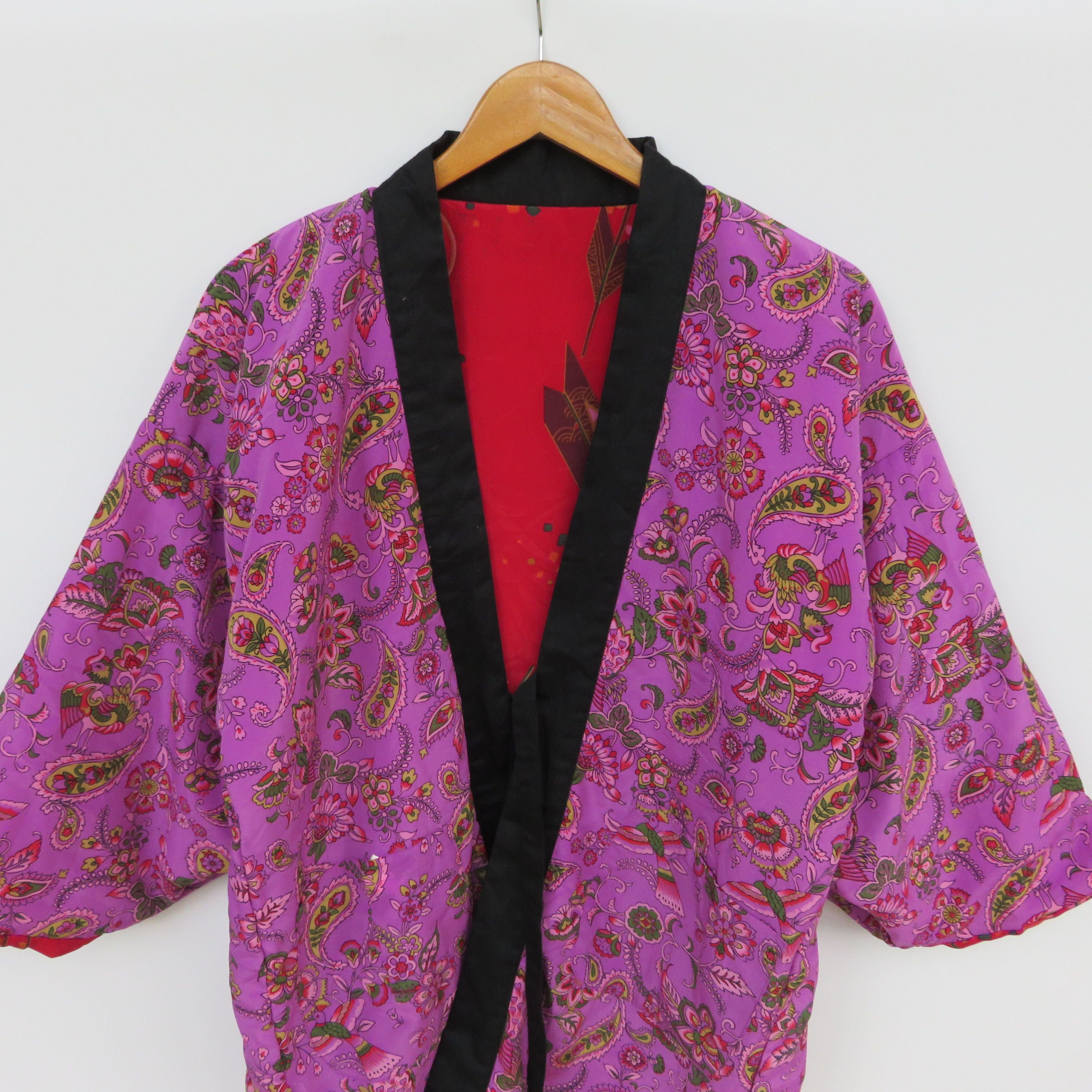 Other Floral Reversible Multicolor Puffer Kimono Size US L / EU 52-54 / 3 - 7 Thumbnail