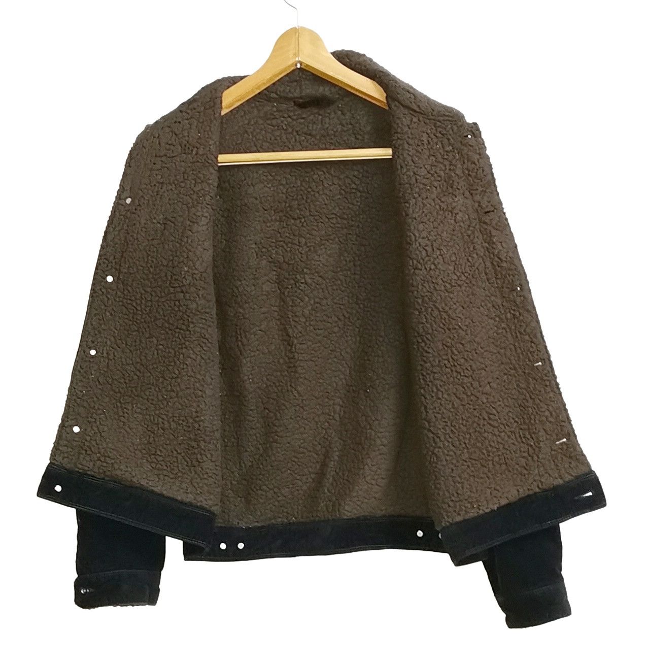 Japanese Brand Courduroy Sherpa Denim Trucker Jacket Size US M / EU 48-50 / 2 - 4 Thumbnail