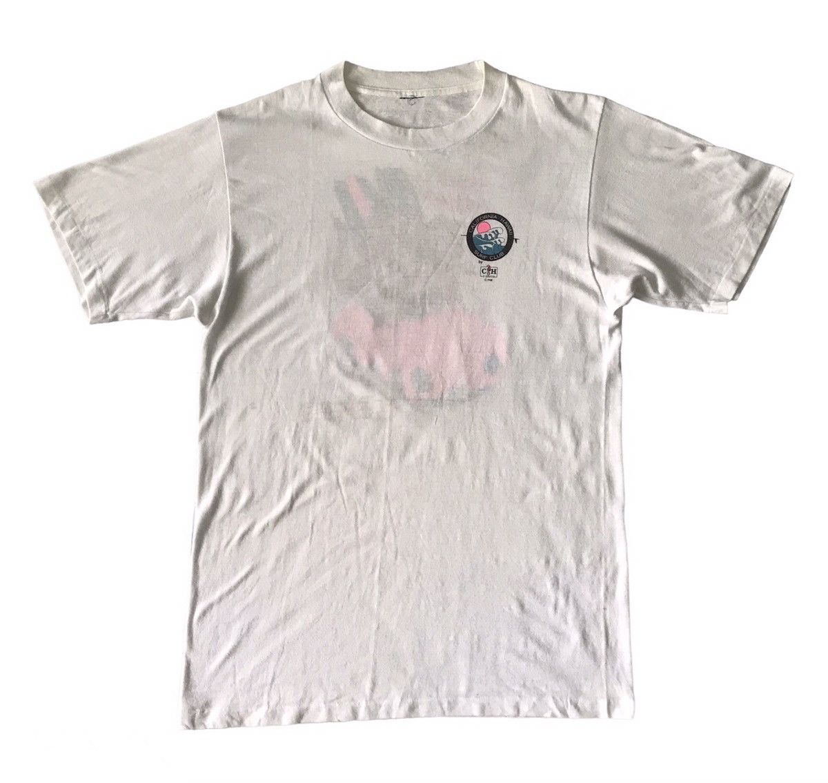 Vintage Vtg 1988 CH California Hawaii Surf Club Jukes Tshirts Size US S / EU 44-46 / 1 - 2 Thumbnail