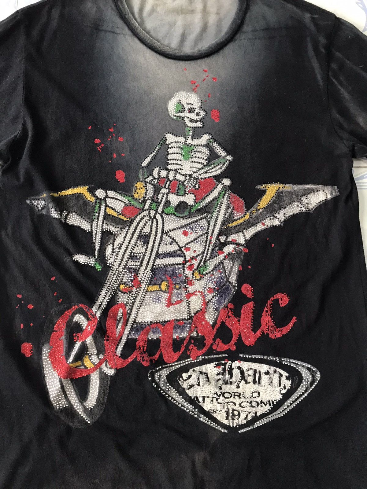 Christian Audigier Faded Ed Hardy Classic Tshirt Size US L / EU 52-54 / 3 - 8 Thumbnail