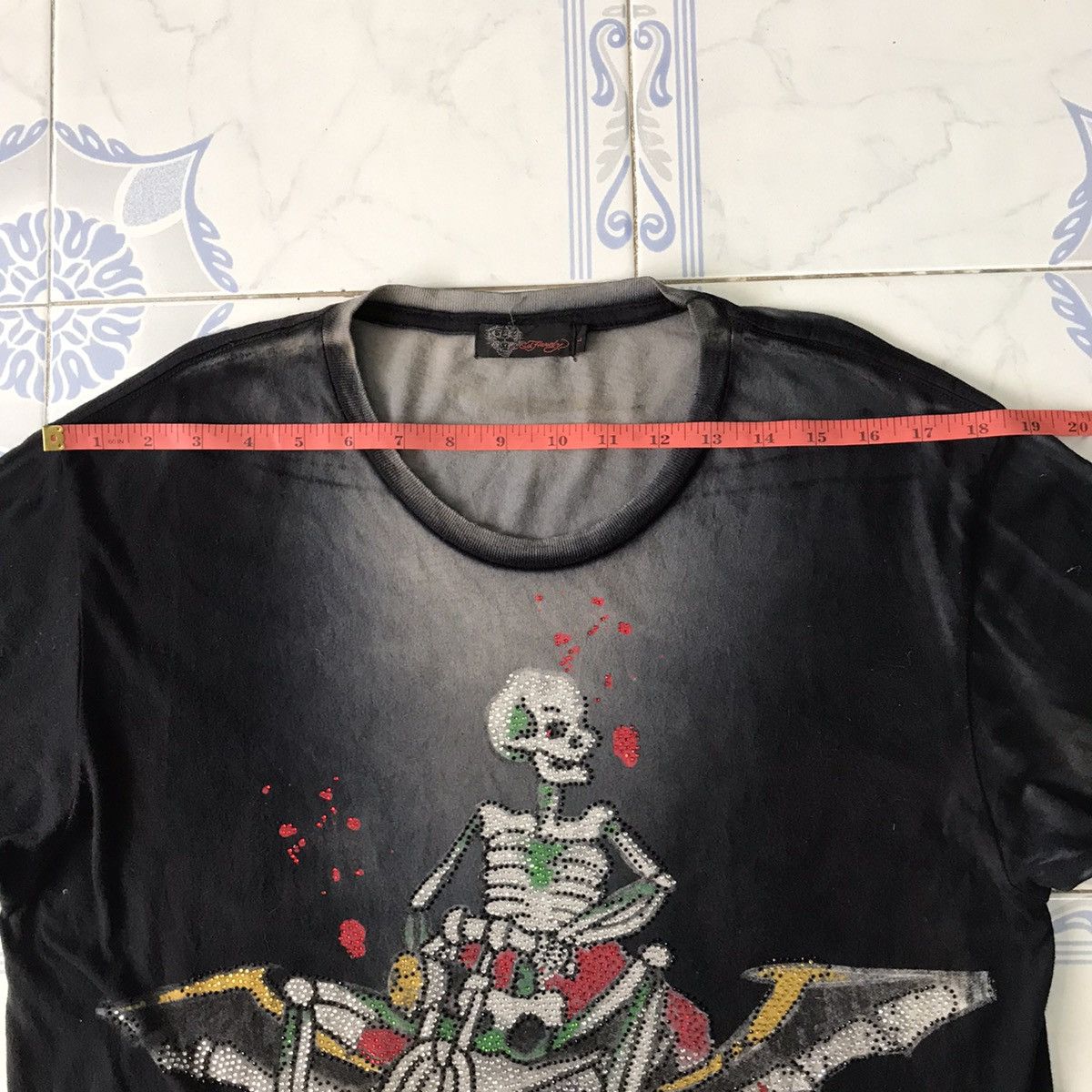 Christian Audigier Faded Ed Hardy Classic Tshirt Size US L / EU 52-54 / 3 - 18 Thumbnail