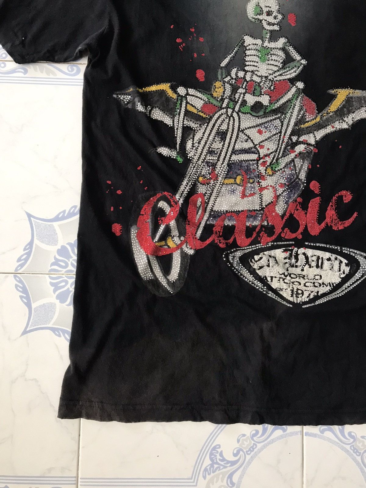 Christian Audigier Faded Ed Hardy Classic Tshirt Size US L / EU 52-54 / 3 - 3 Thumbnail