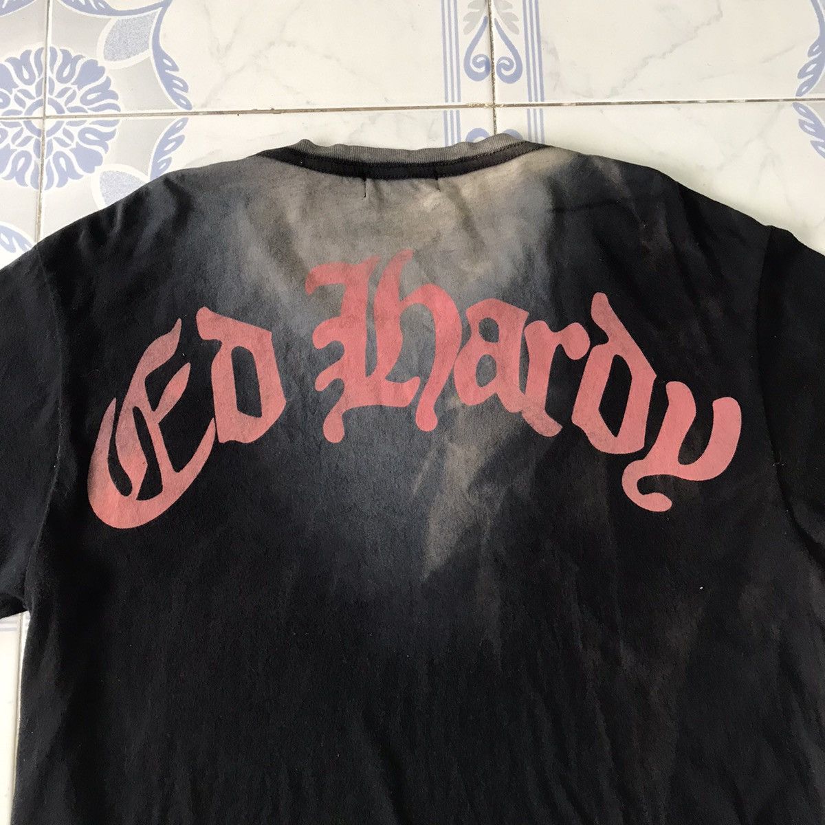Christian Audigier Faded Ed Hardy Classic Tshirt Size US L / EU 52-54 / 3 - 16 Thumbnail