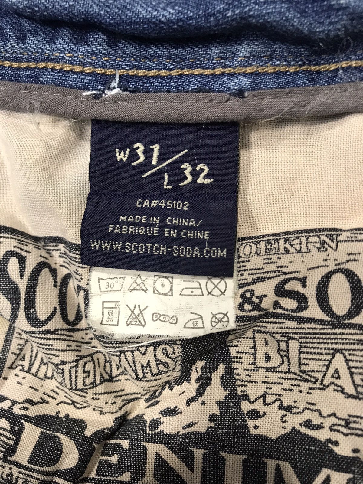Scotch & Soda Scotch & Soda Amsterdam Blue Indigo Denim Pants Fits Size 32 Size US 32 / EU 48 - 9 Thumbnail