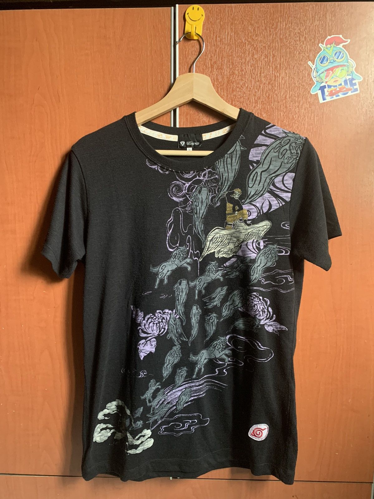image of Cartoon Network x Takeo Kikuchi naruto X Takeo Kikuchi Shirt in Black, Men's (Size Medium)