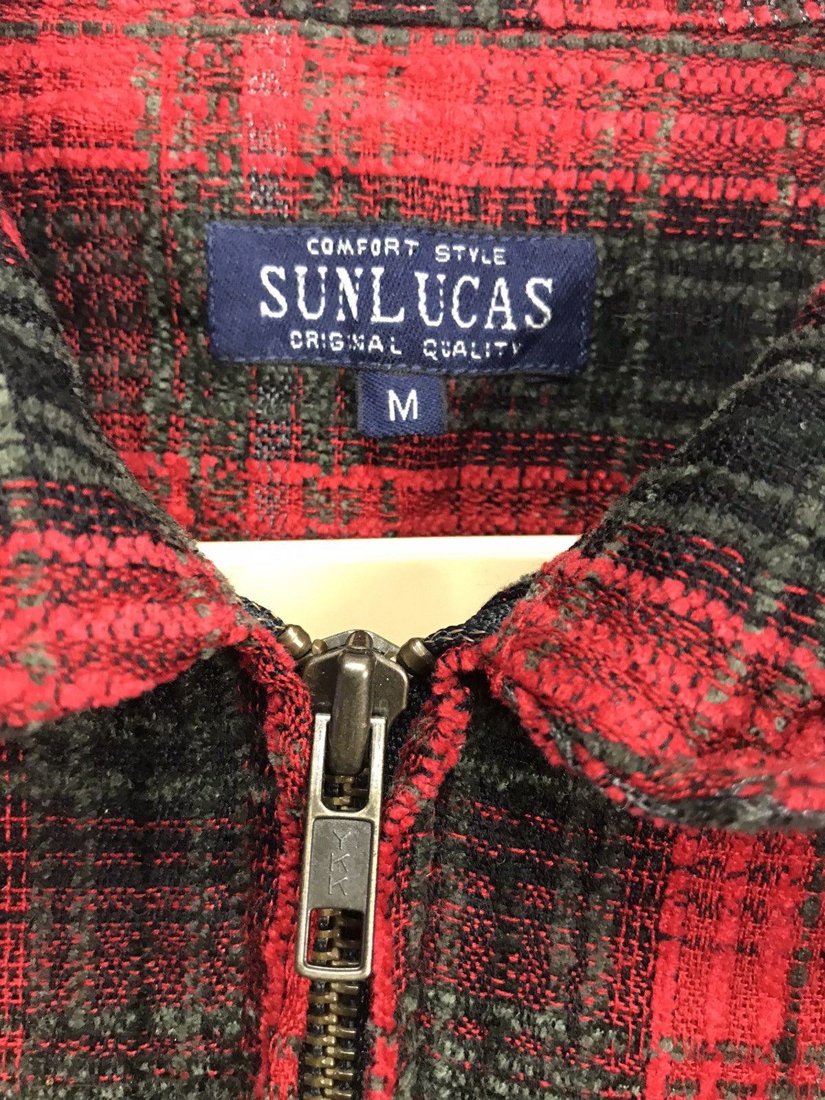 Flannel × Vintage Vintage zipper flannel by San Lucas Size US M / EU 48-50 / 2 - 3 Thumbnail