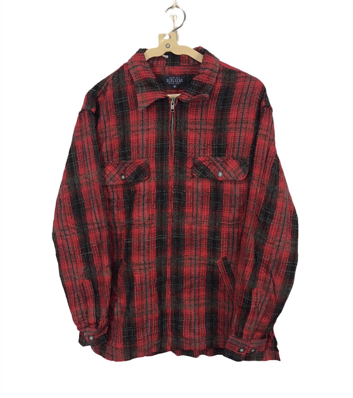 Flannel × Vintage Vintage zipper flannel by San Lucas Size US M / EU 48-50 / 2 - 1 Thumbnail