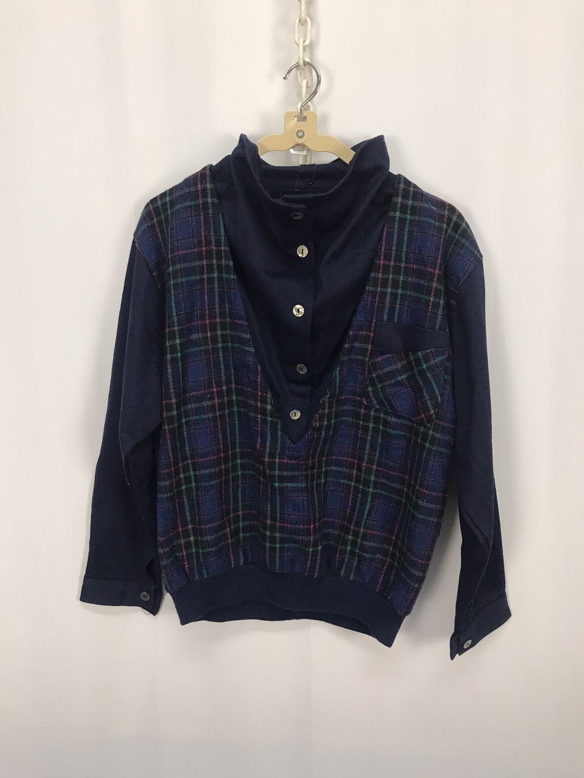 Other Unbrand croptop half button casual sweatshirt Size US M / EU 48-50 / 2 - 4 Thumbnail