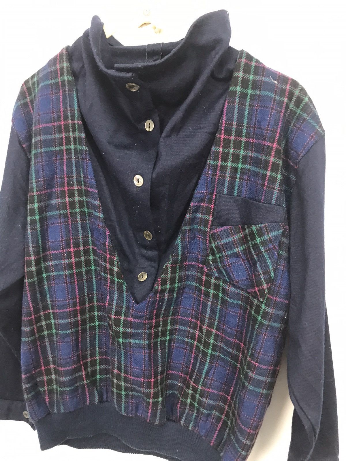 Other Unbrand croptop half button casual sweatshirt Size US M / EU 48-50 / 2 - 3 Thumbnail