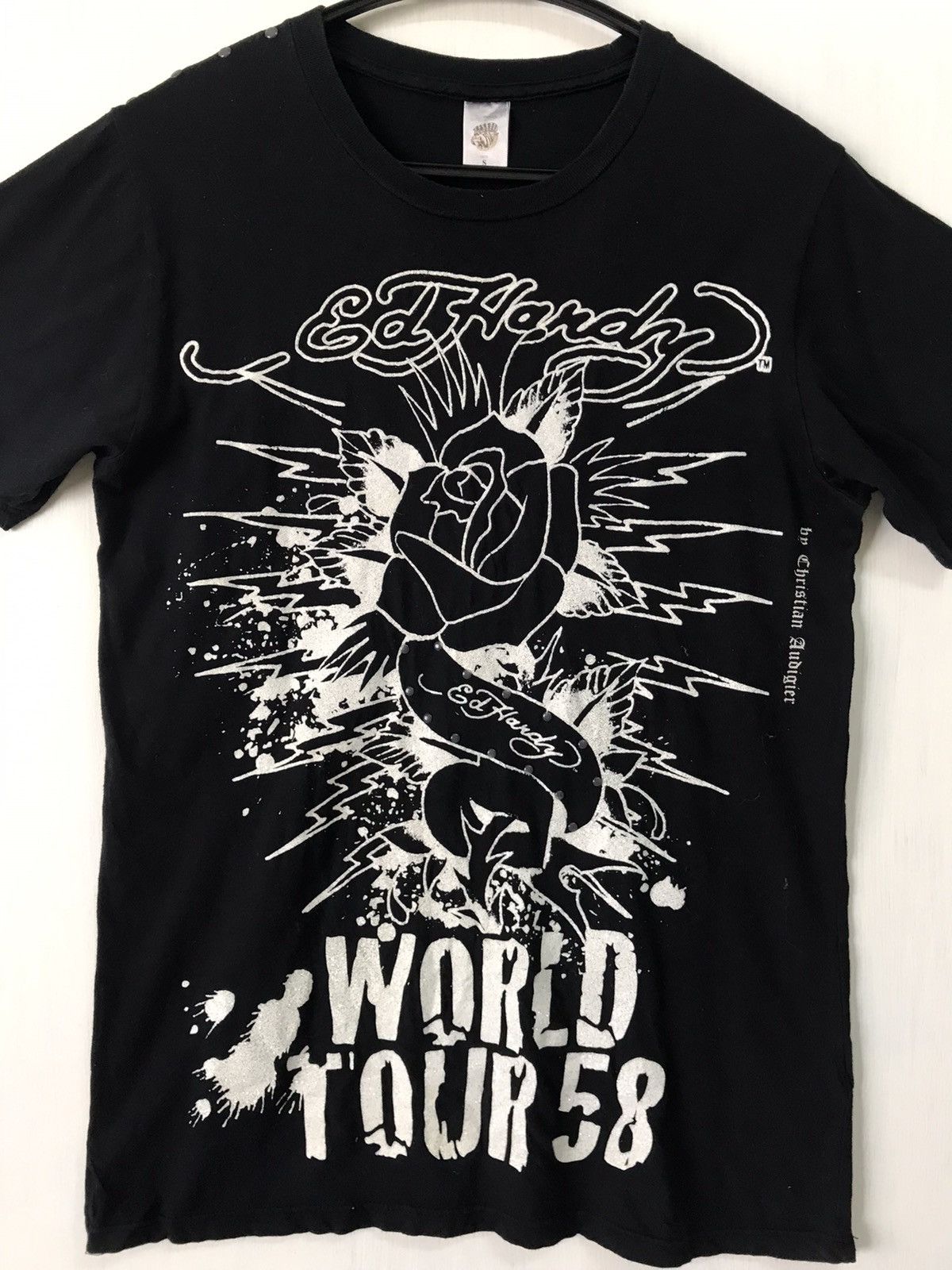 Ed Hardy 💥Steals💥Rare Ed Hardy World Tour 58 Tee Made in Usa Size US S / EU 44-46 / 1 - 8 Thumbnail