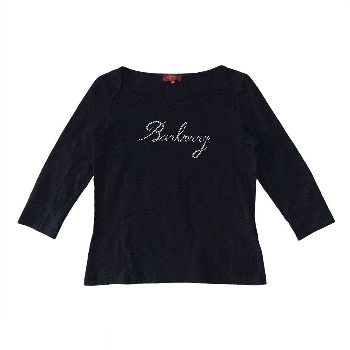Burberry 💥Steals💥Rare Nice Burberry Tee Made in Spain Size S / US 4 / IT 40 - 1 Thumbnail