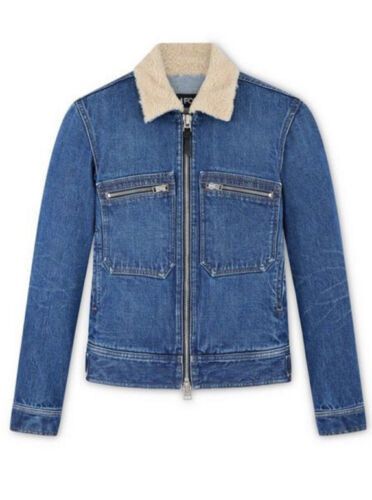 image of Tom Ford Denim Jacket In Blue, Men's (Size Small)