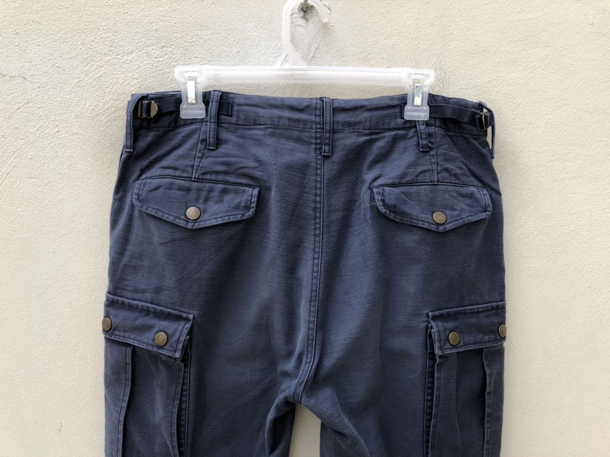 Backbone Backbone Japan Faded Navy Tactical Flare Cargo Trouser Pant Size US 31 - 16 Thumbnail