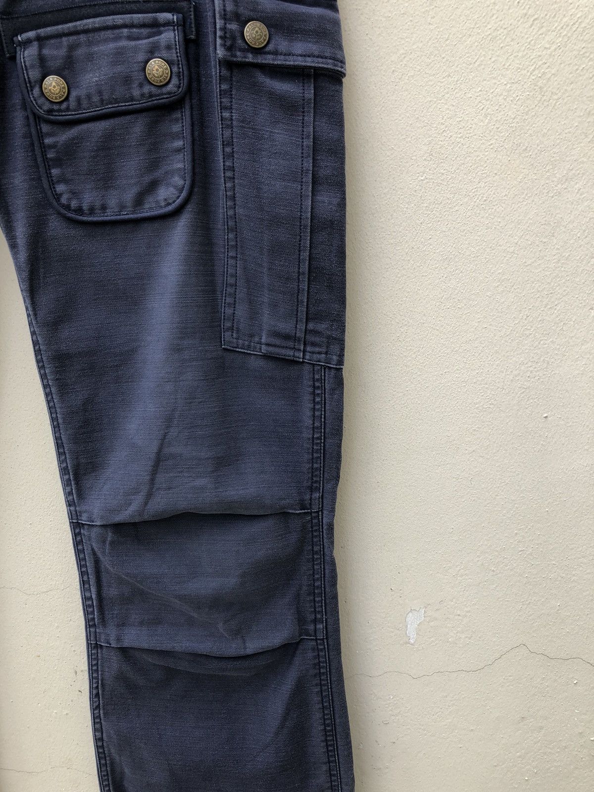 Backbone Backbone Japan Faded Navy Tactical Flare Cargo Trouser Pant Size US 31 - 13 Thumbnail
