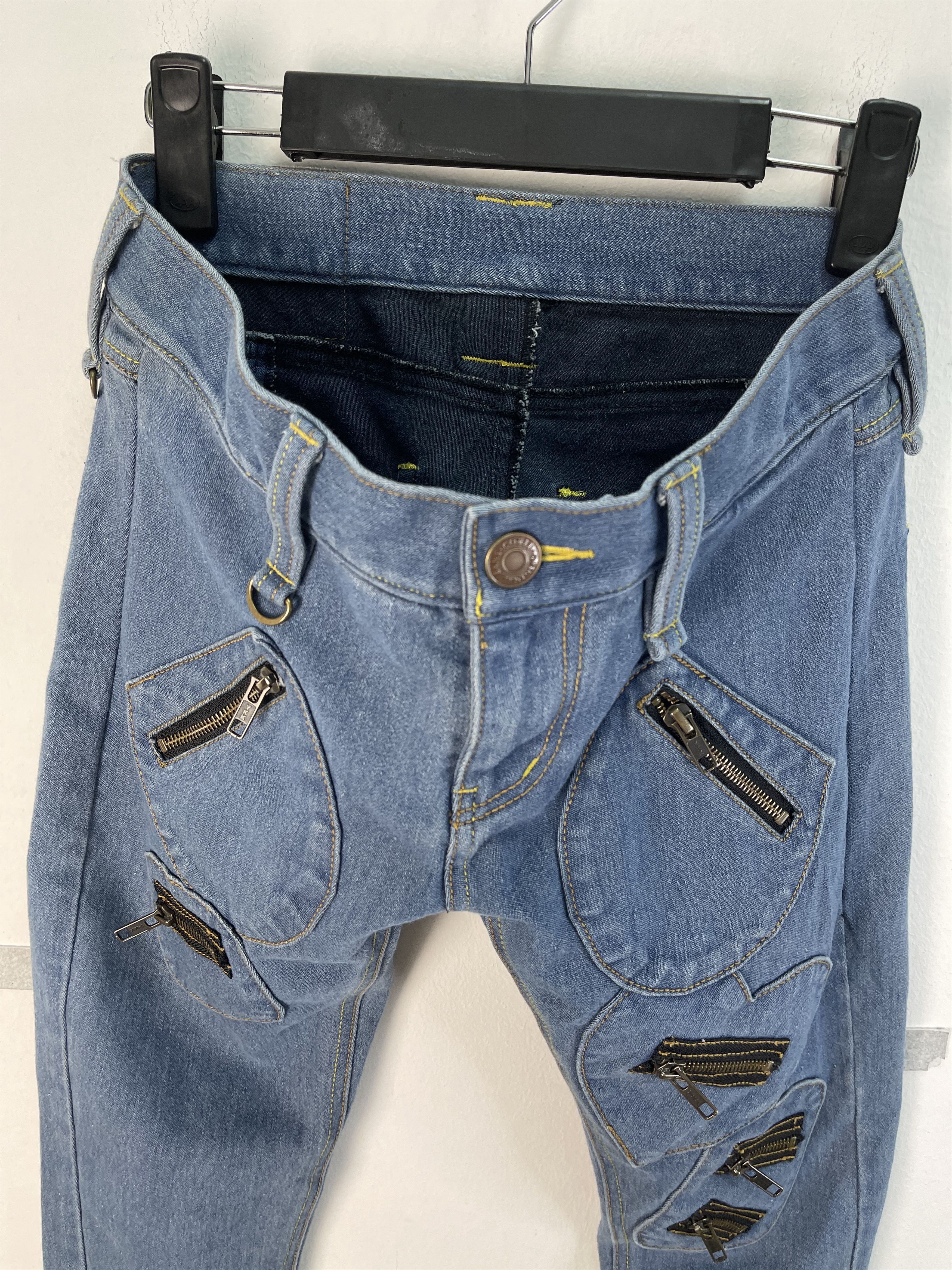 Japanese Brand × Vintage Special Design🔥CO&LU Legitimate Multi Zipper Denim Size US 28 / EU 44 - 9 Thumbnail