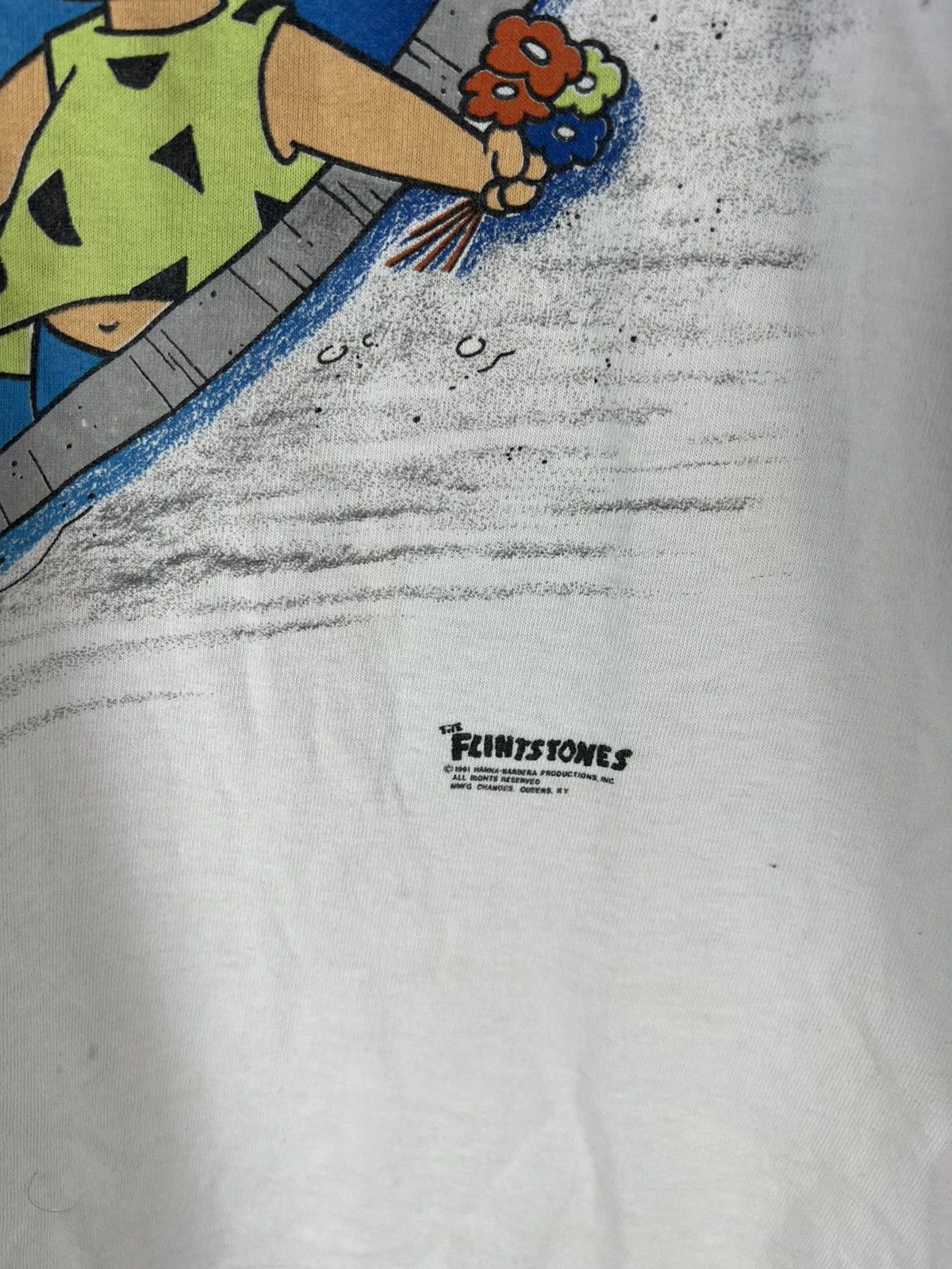 Vintage Vintage 1991 The Flintstones tee Size US L / EU 52-54 / 3 - 4 Thumbnail