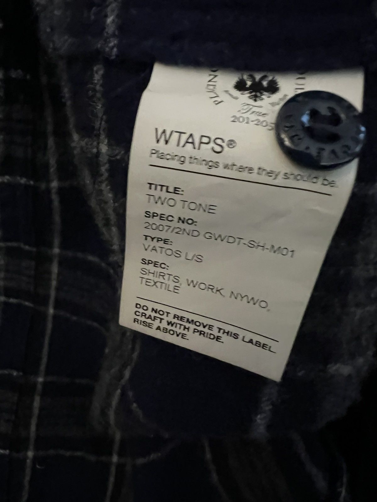 Wtaps Wtaps Vatos L/S flannel Size US M / EU 48-50 / 2 - 4 Thumbnail