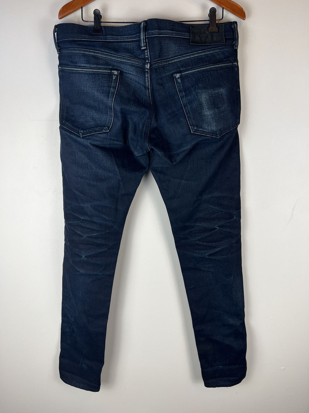 RRL Ralph Lauren RRL Slim Fit Rigid Selvedge Denim Jeans Size US 31 - 2 Thumbnail