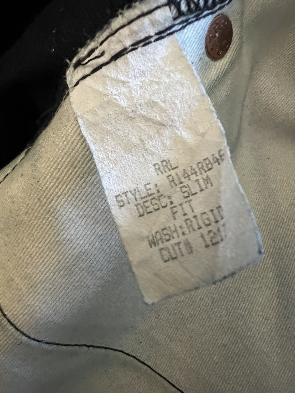 RRL Ralph Lauren RRL Slim Fit Rigid Selvedge Denim Jeans Size US 31 - 5 Thumbnail