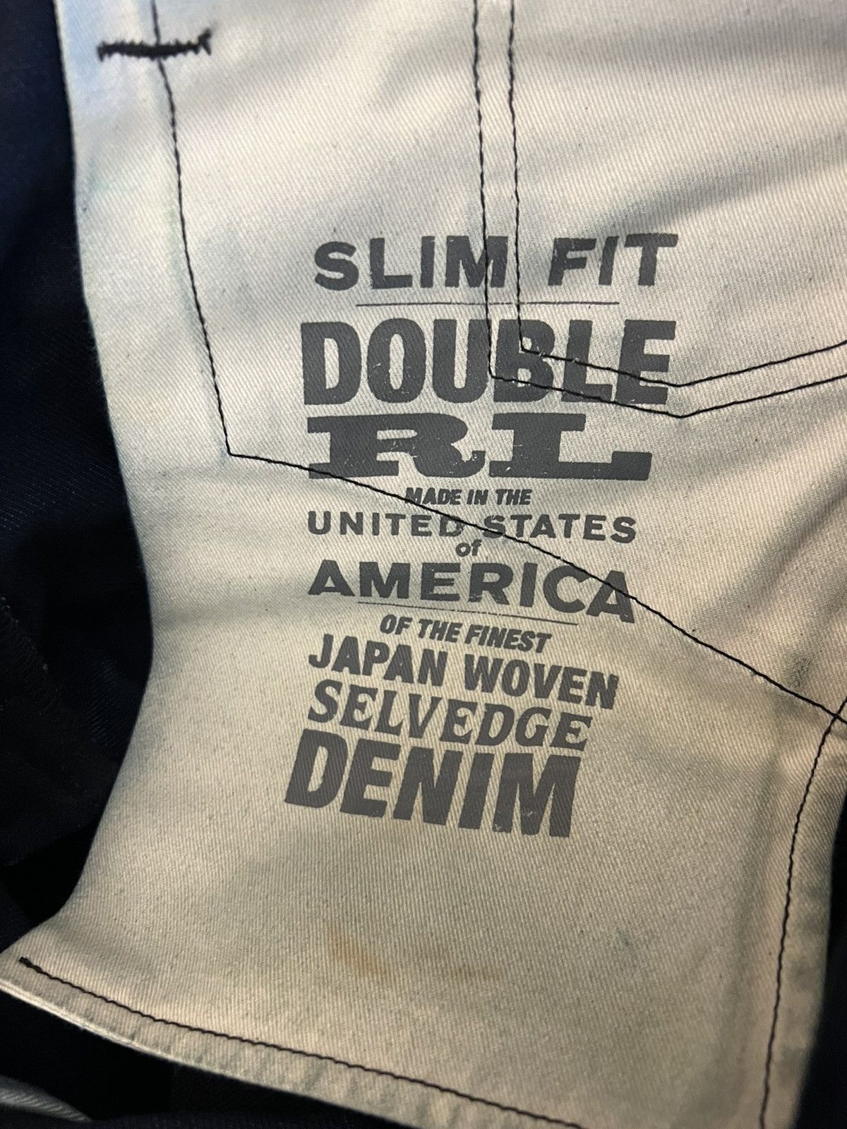 RRL Ralph Lauren RRL Slim Fit Rigid Selvedge Denim Jeans Size US 31 - 4 Thumbnail
