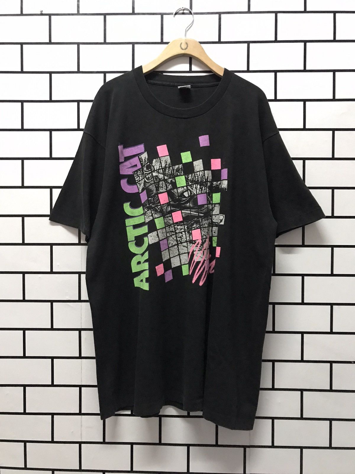 Fruit Of The Loom × Vintage Vintage 90’s Artic Cat Snow Mobile Art Graphic tshirt Size US XXL / EU 58 / 5 - 1 Thumbnail