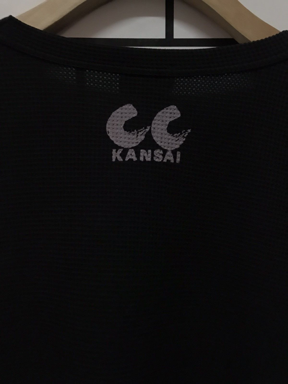 Japanese Brand × Kansai Yamamoto Vintage CC Kansai Yamamoto Hanging Shirt Waffle tshirt Size US XL / EU 56 / 4 - 10 Thumbnail