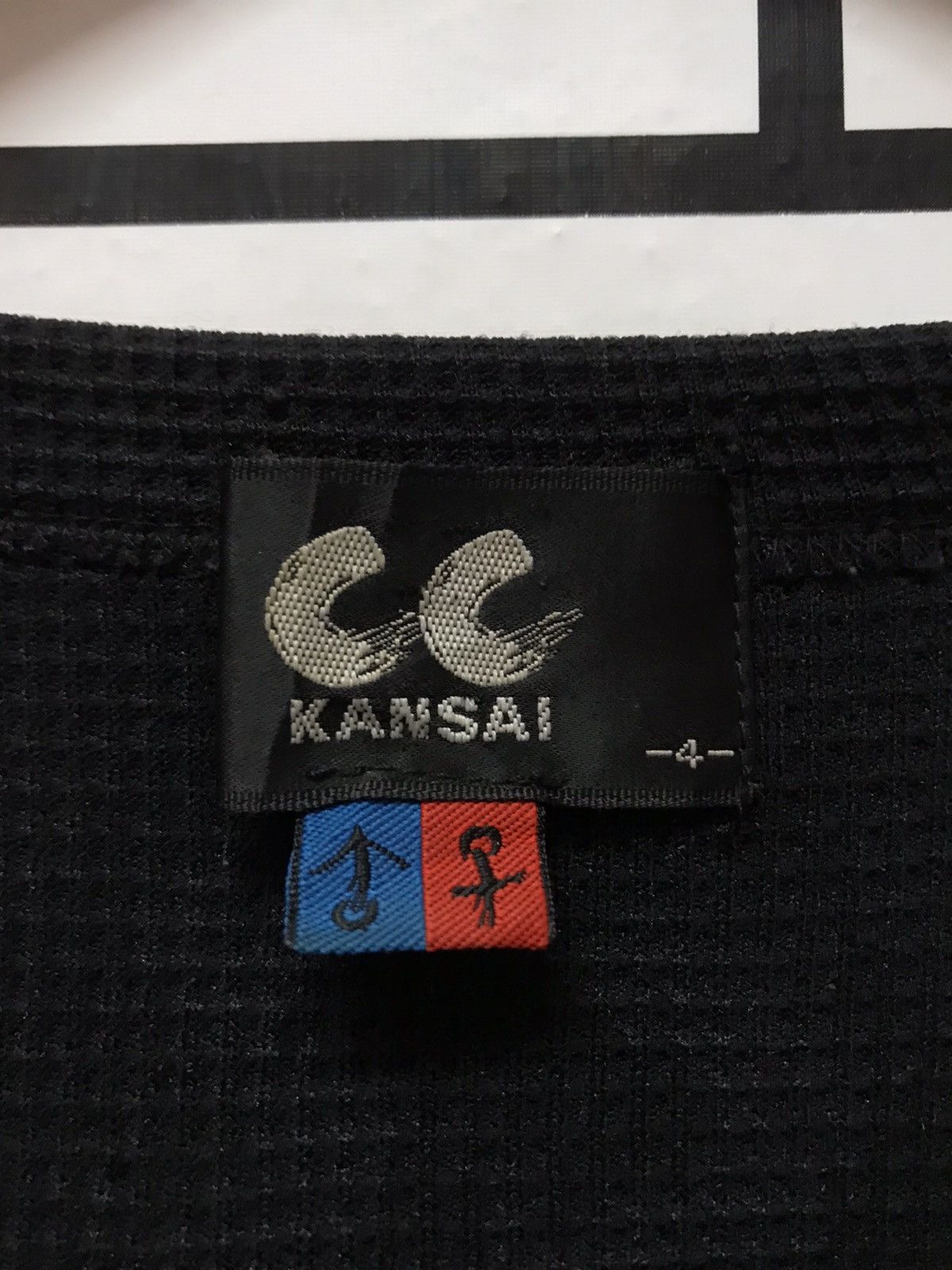 Japanese Brand × Kansai Yamamoto Vintage CC Kansai Yamamoto Hanging Shirt Waffle tshirt Size US XL / EU 56 / 4 - 11 Thumbnail