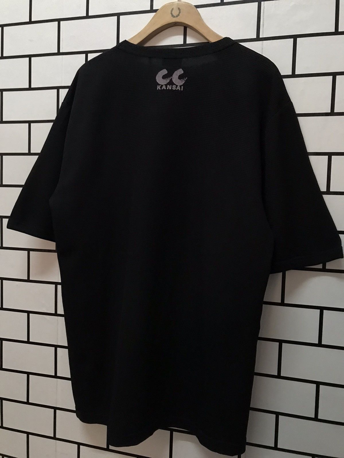 Japanese Brand × Kansai Yamamoto Vintage CC Kansai Yamamoto Hanging Shirt Waffle tshirt Size US XL / EU 56 / 4 - 9 Thumbnail